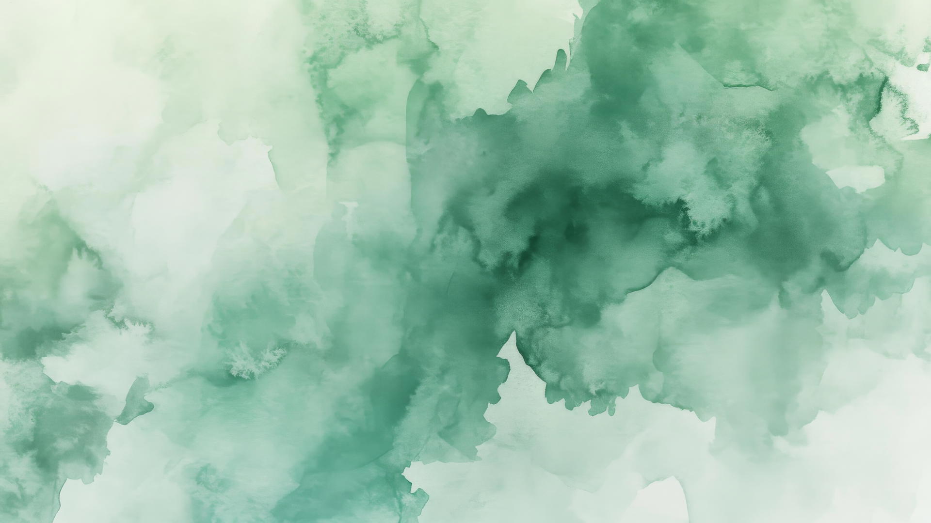 green aesthetic wallpaper with shades of green watercolor washes blending softly