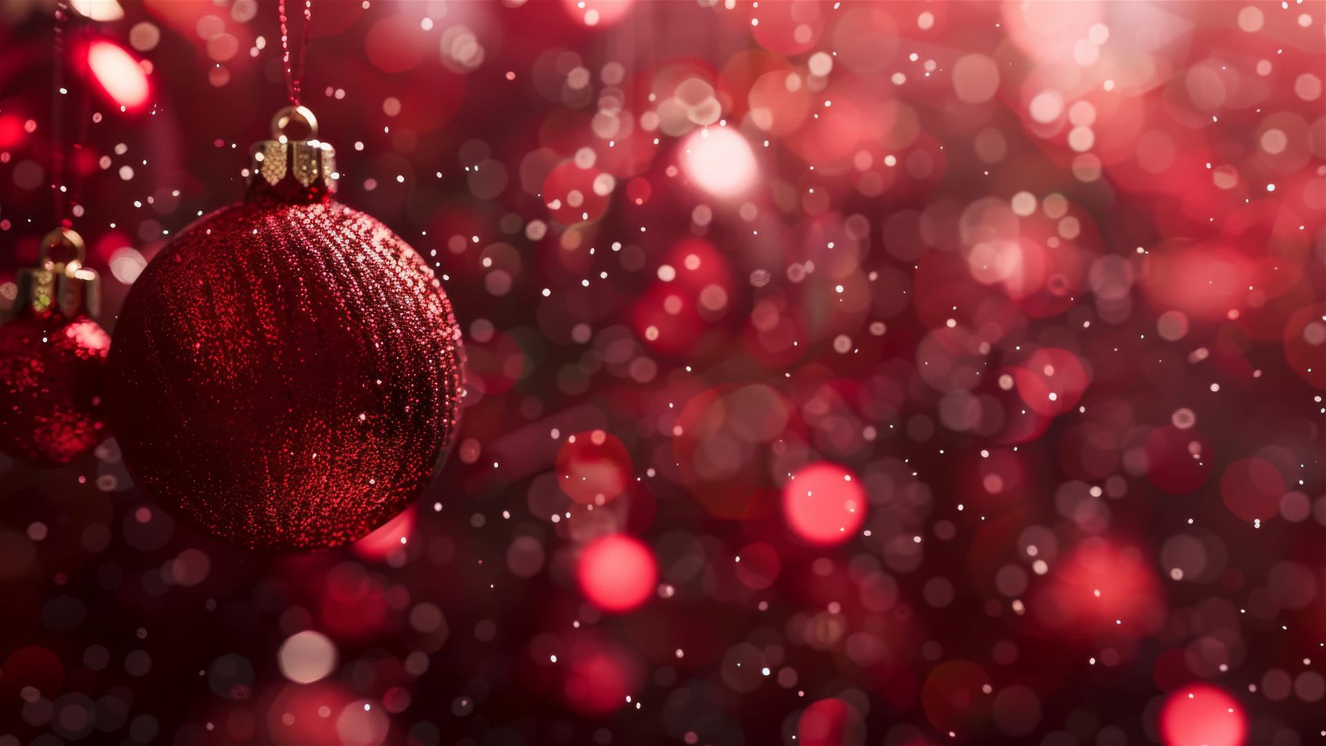 Bright red Christmas background