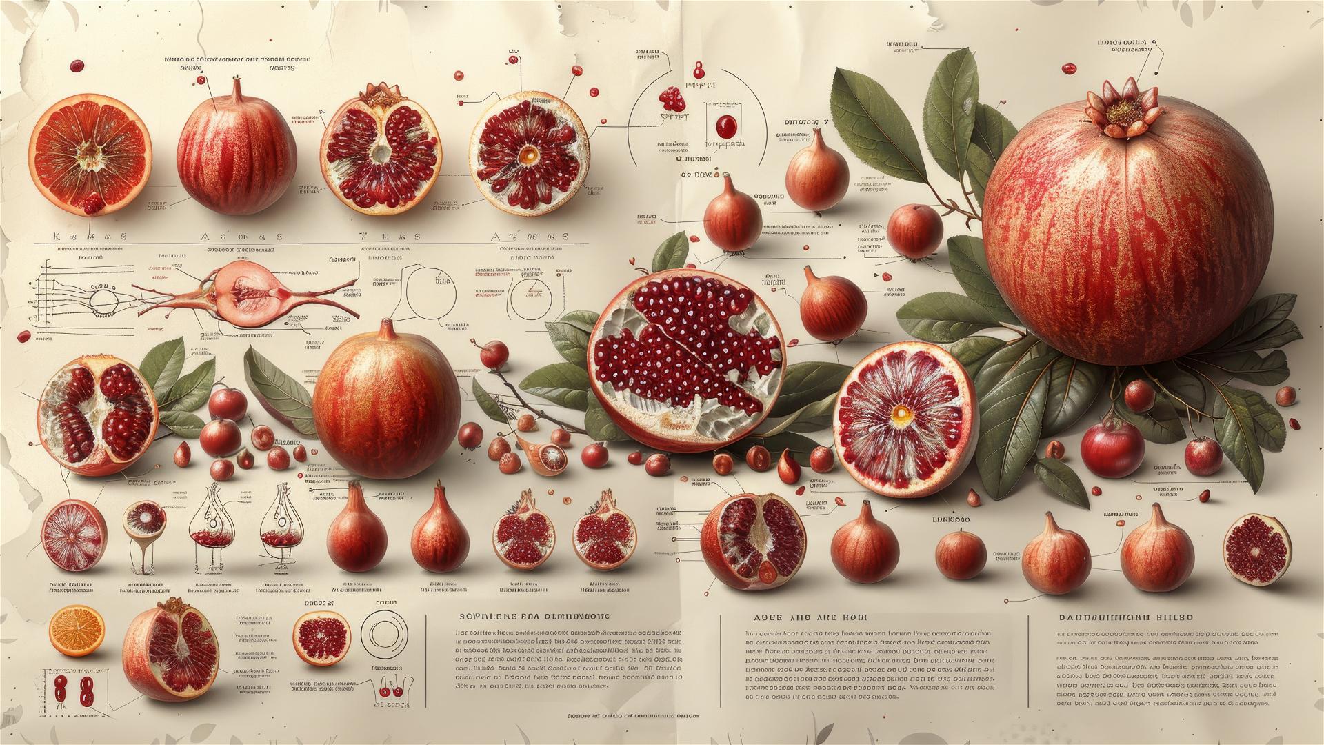 Infographic design of a unique fruit anatomy