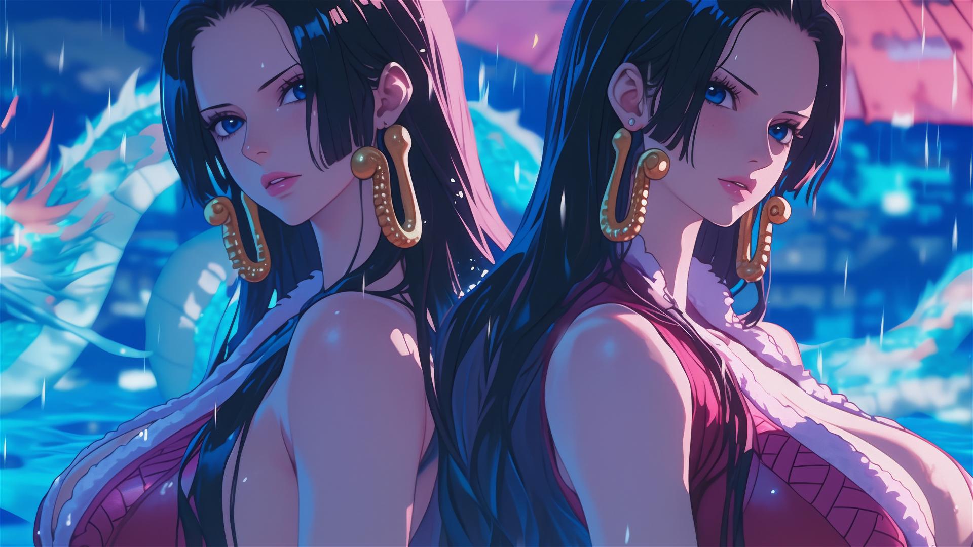 Boa Hancock from One Piece, dual portrayal