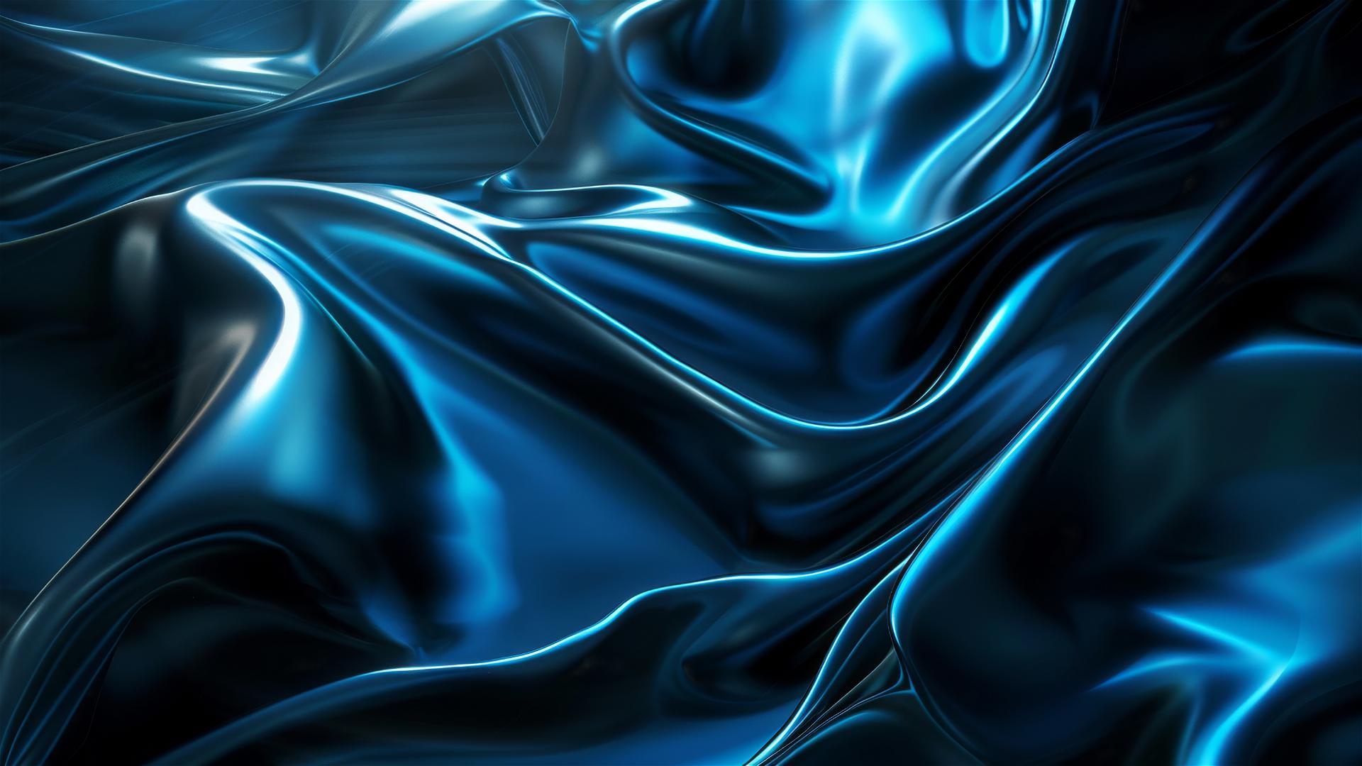 Black and azure colored minimalistic shapes on iPhone background