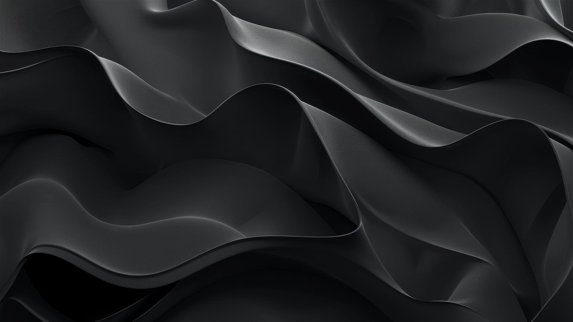 Dark charcoal flowing shapes on iPhone background
