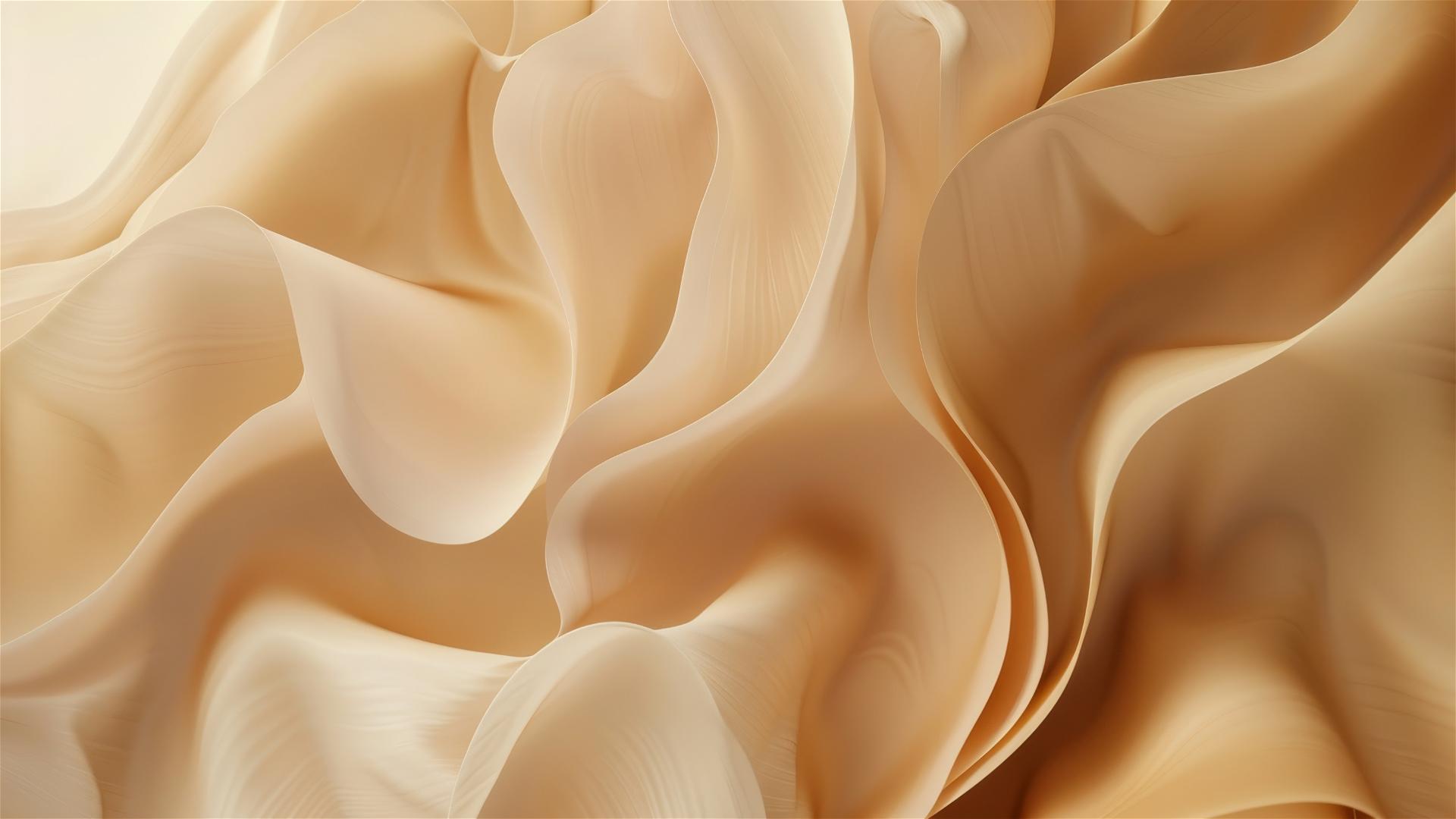 Dark ivory flowing shapes on iPhone background