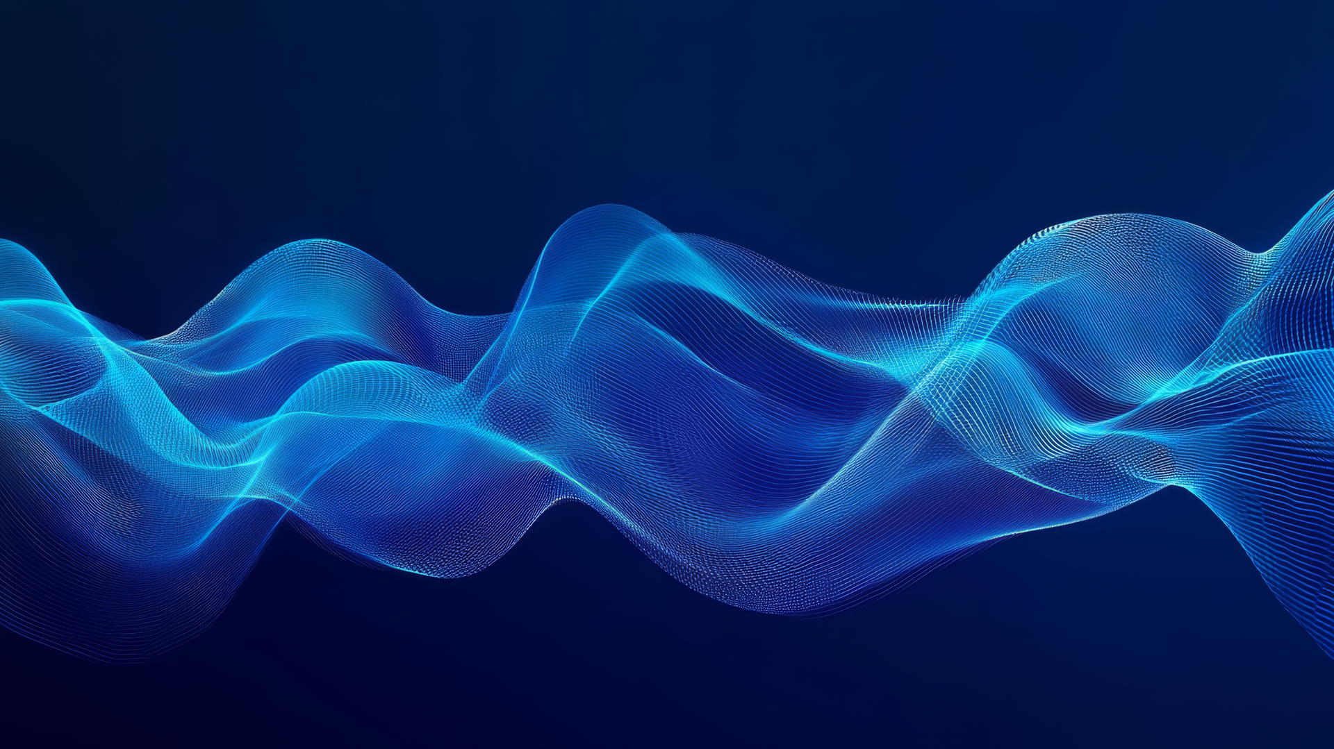 blue background wallpaper with digital wave patterns and dynamic lines