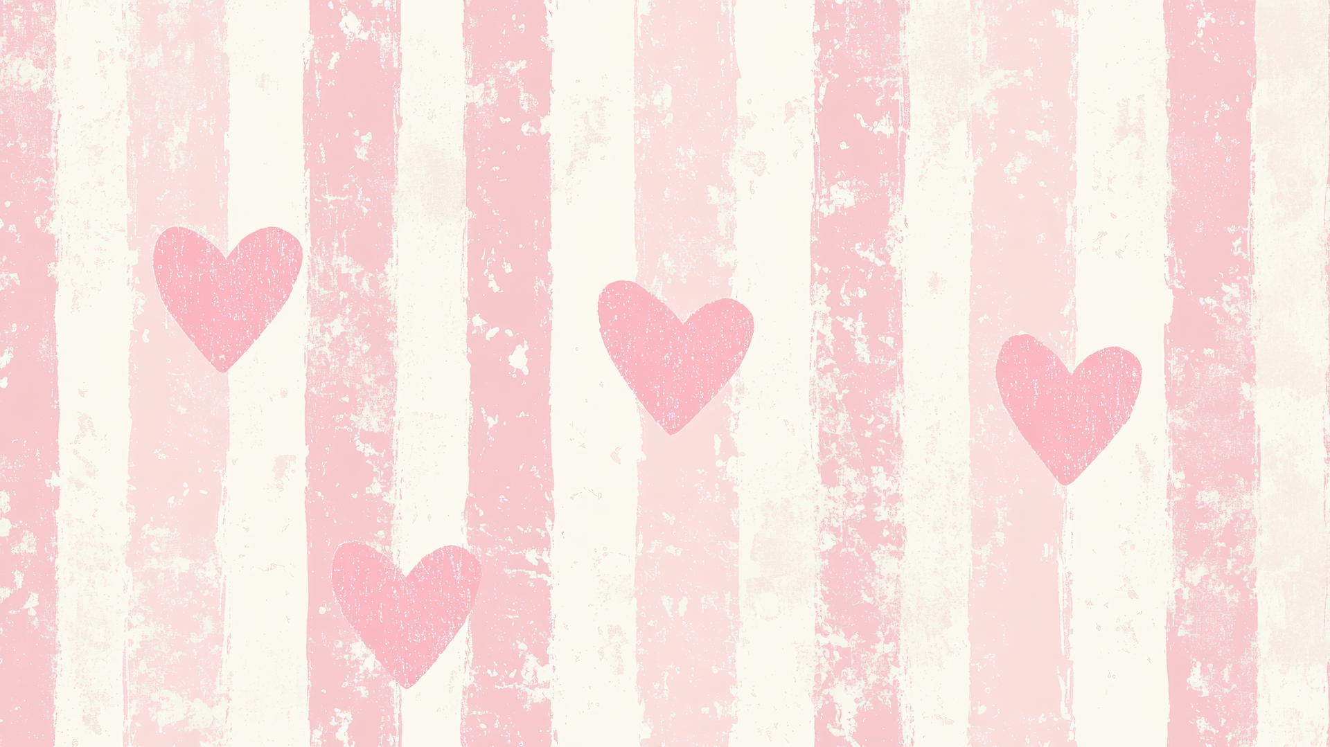preppy pink wallpaper with retro Valentine's Day pattern, pink hearts, pastel backgrounds