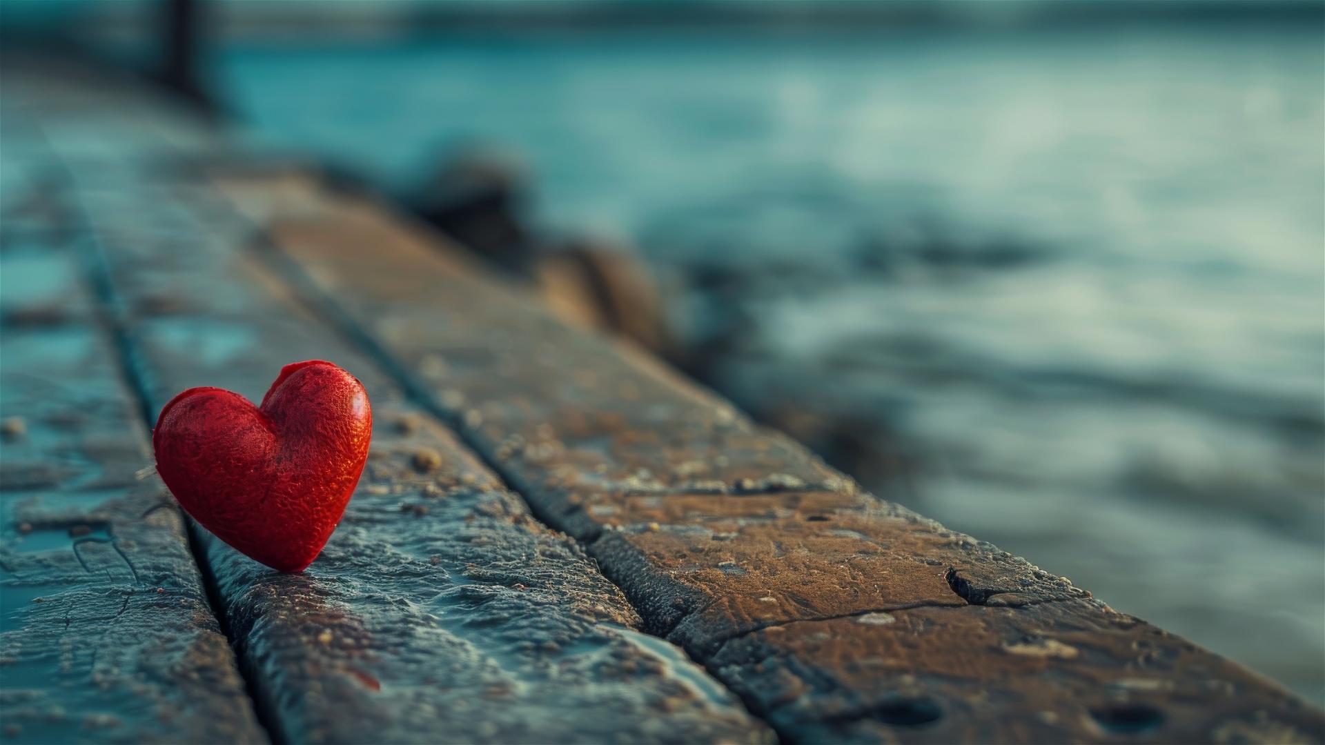 Artistic depiction of a heartfelt farewell to love.