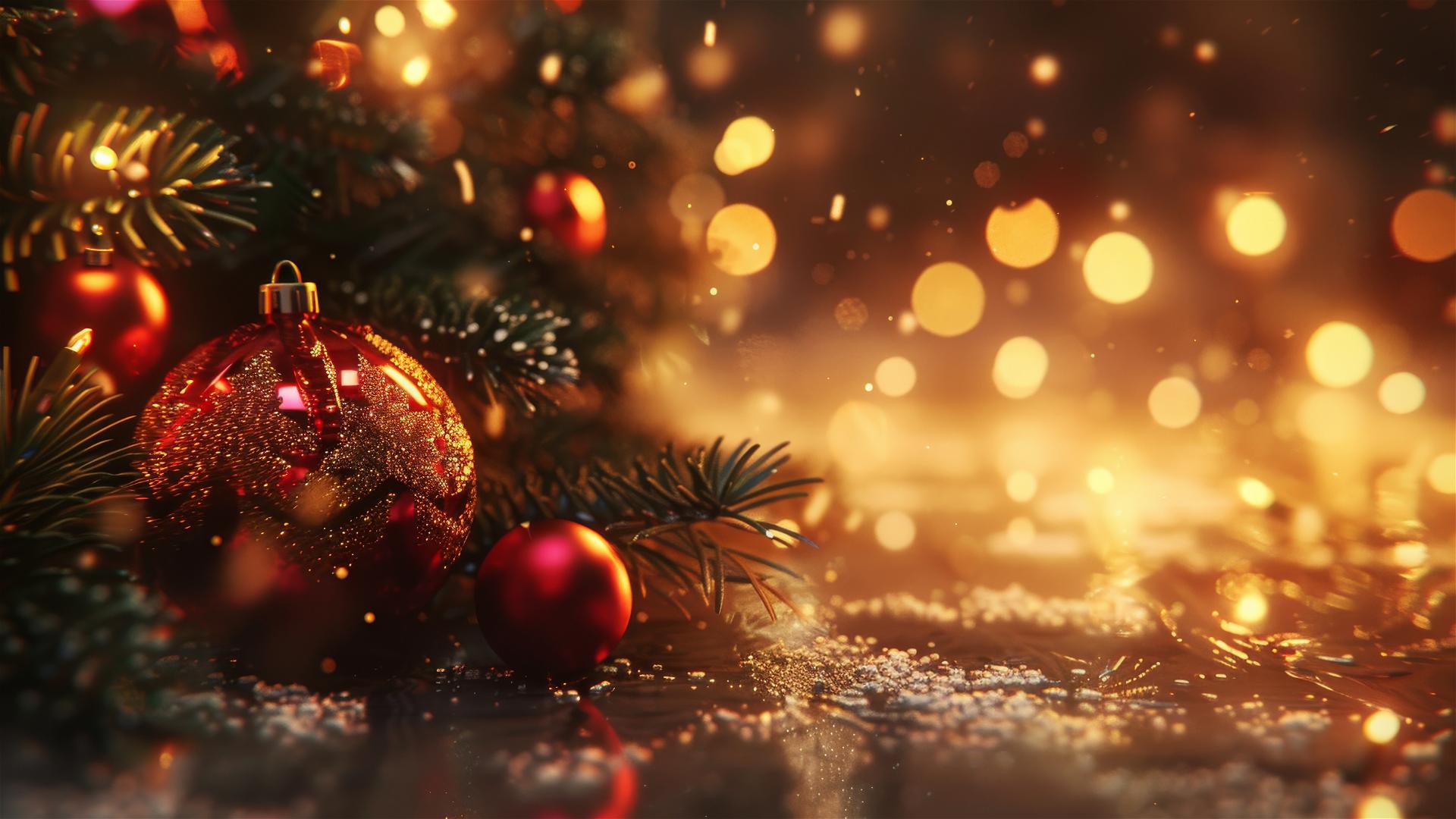Festive Christmas scene in 4K resolution