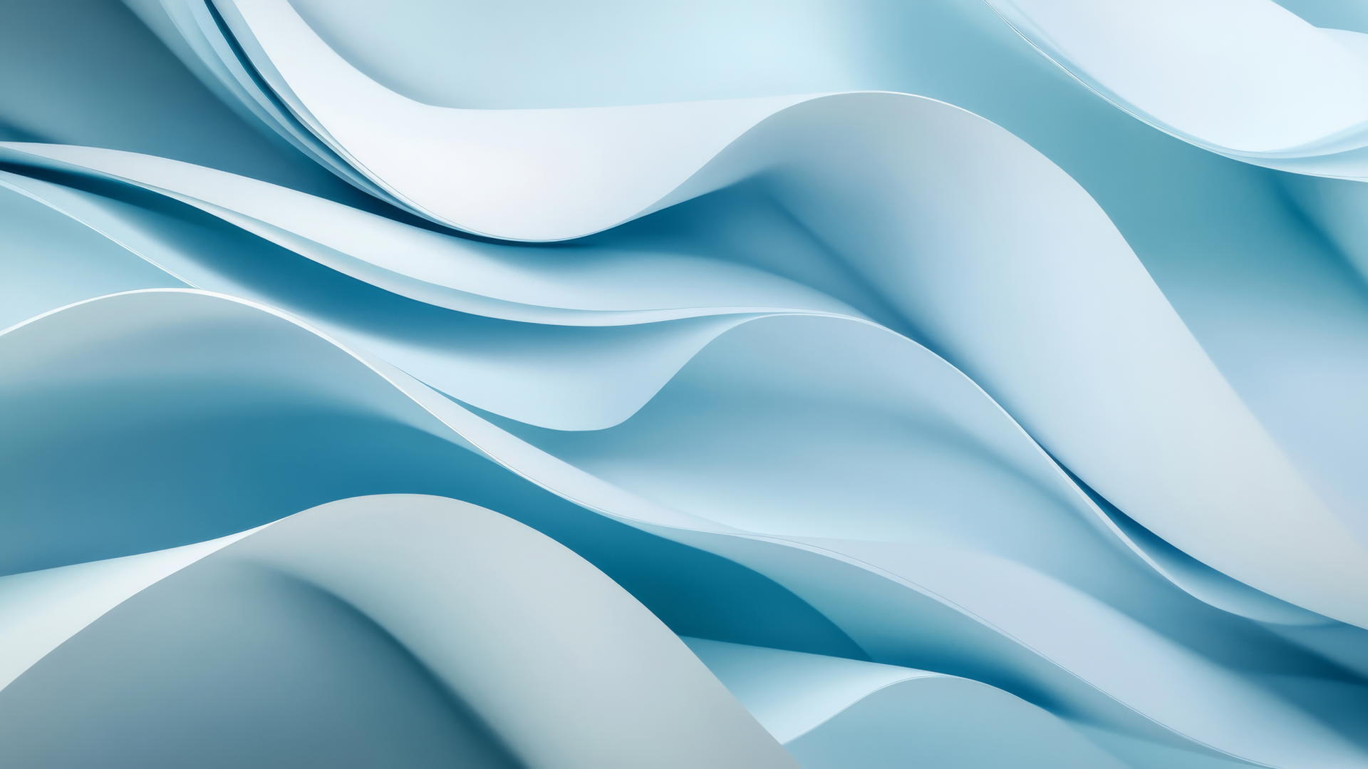 abstract waves in different shades of light blue, gently overlapping