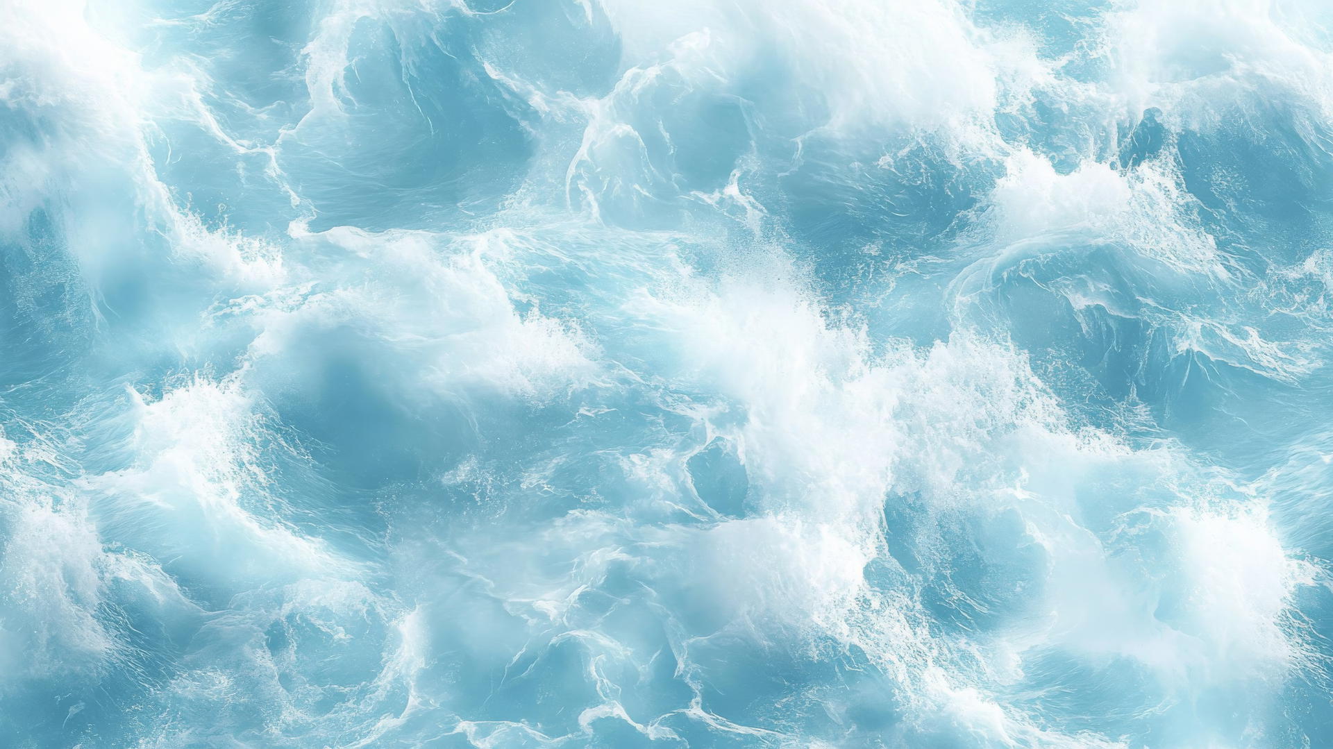 Baby blue wallpaper with gentle ocean waves creating a soothing marine atmosphere
