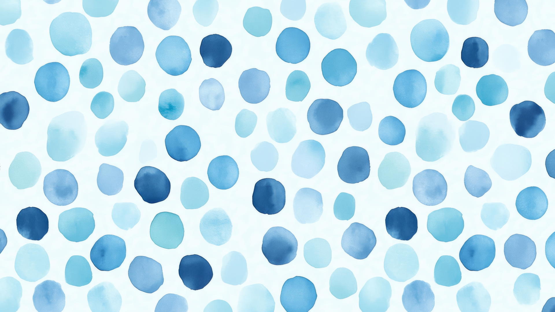 A blue wallpaper for kids with playful polka dots in various shades of blue.