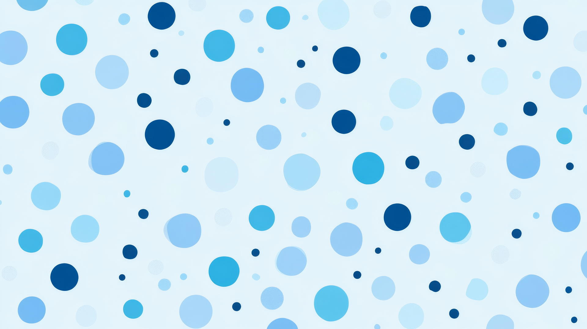 blue wallpaper for kids with playful polka dots in various shades of blue