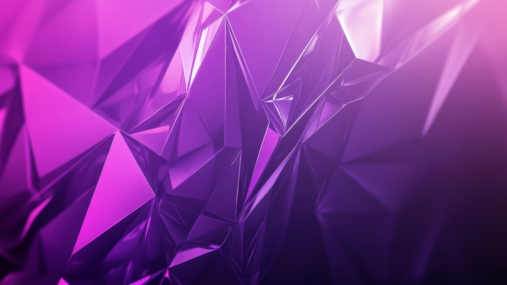 purple wallpaper 4k with sharp angular lines and dynamic shapes in different purple shades