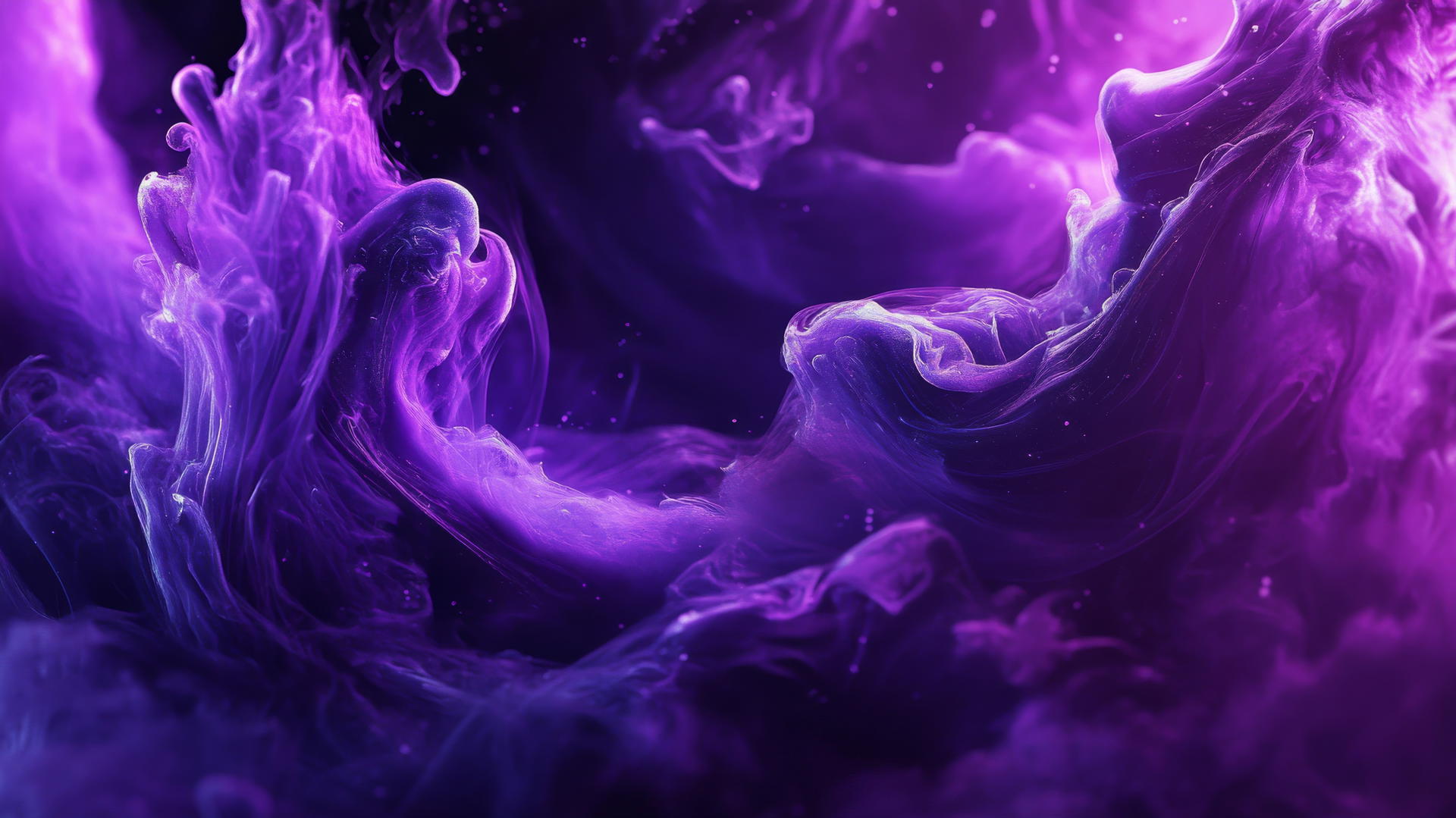 dark purple wallpaper with swirling ink creating dreamy patterns