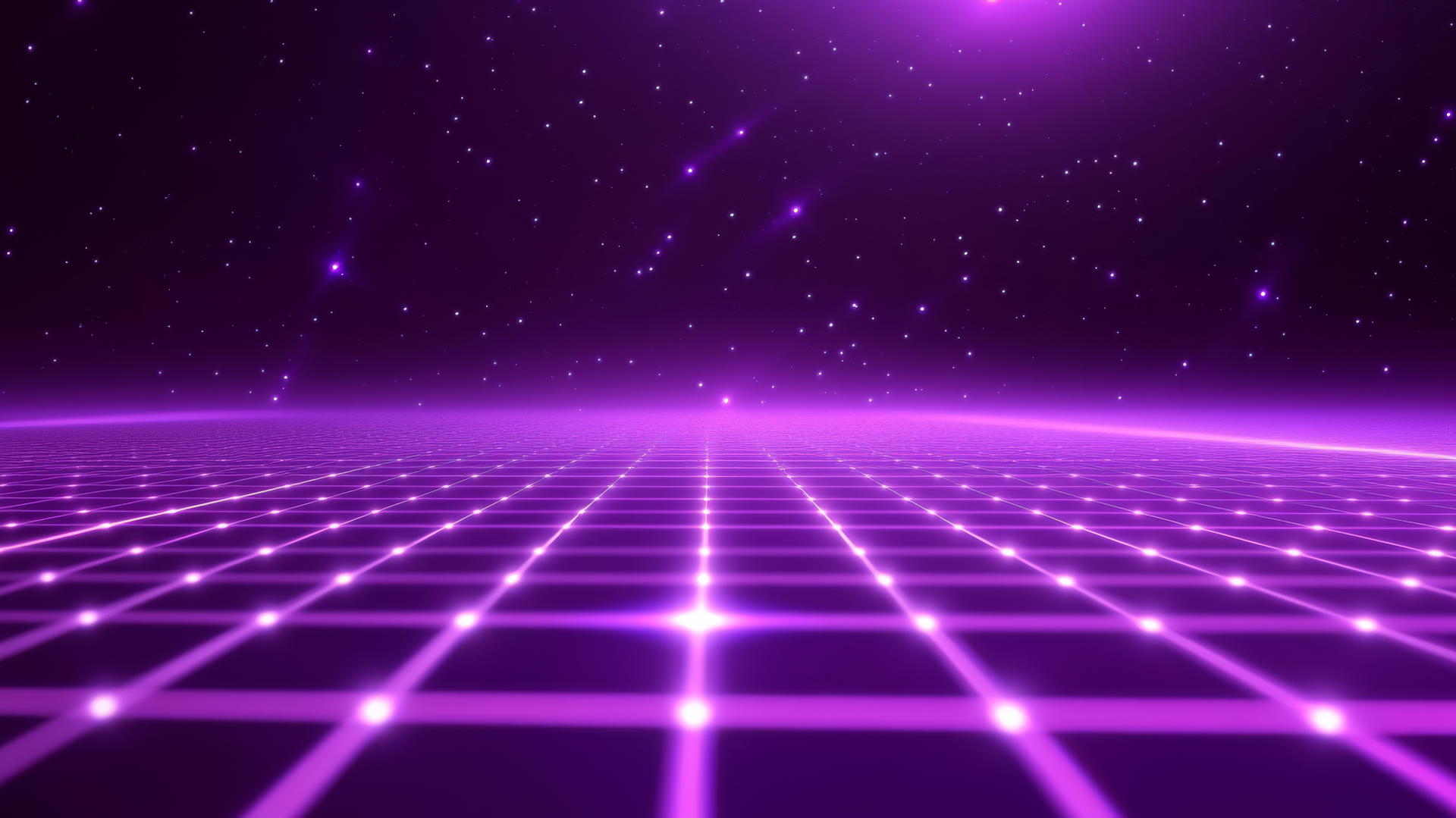 purple background wallpaper with pixelated grid and neon highlights