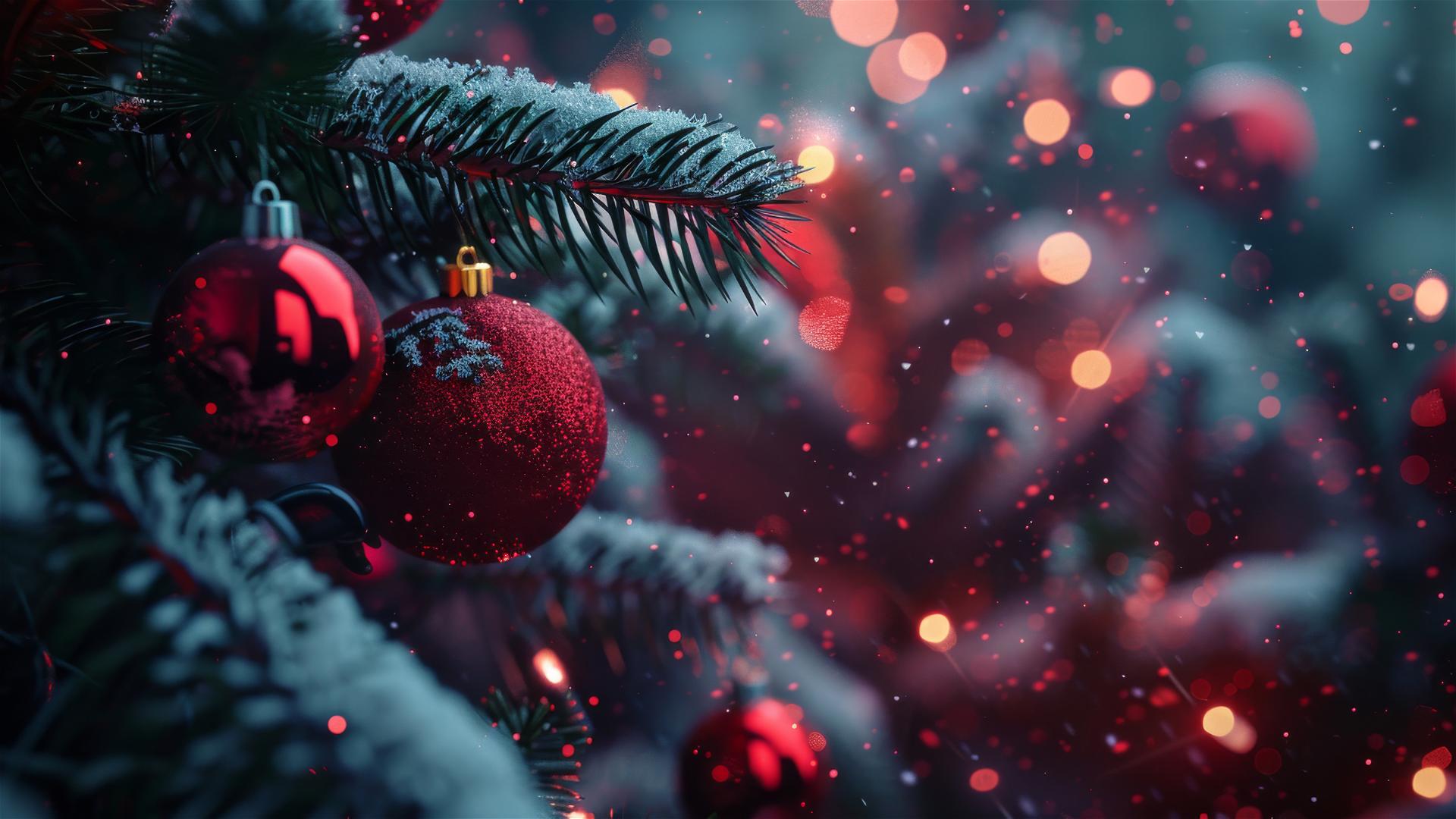 Festive Christmas-themed background in 4K resolution