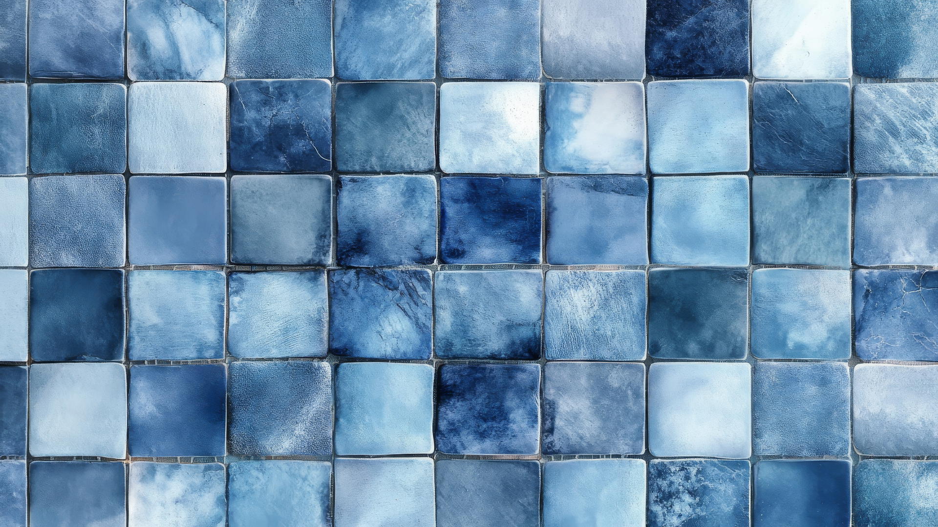 baby blue wallpaper with intricate mosaic tile design