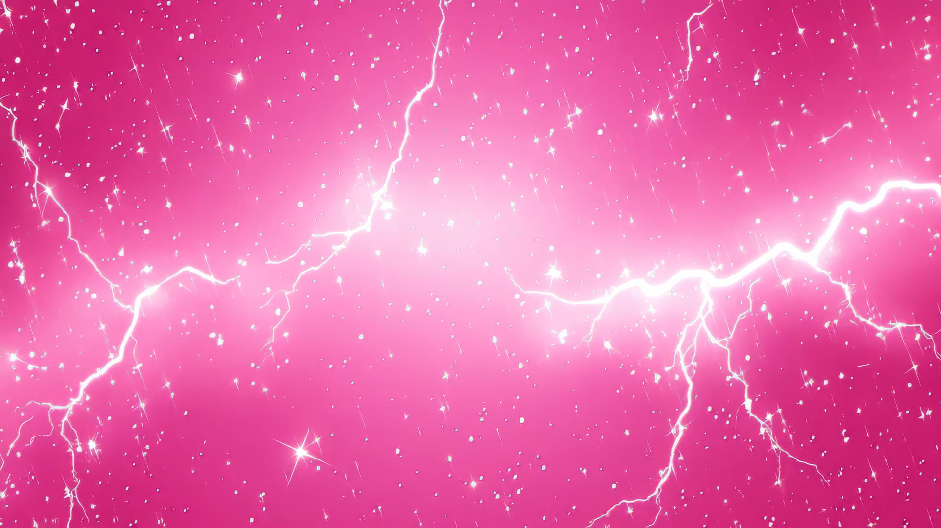 Cute hot pink wallpaper with tiny lightning bolts and stars.