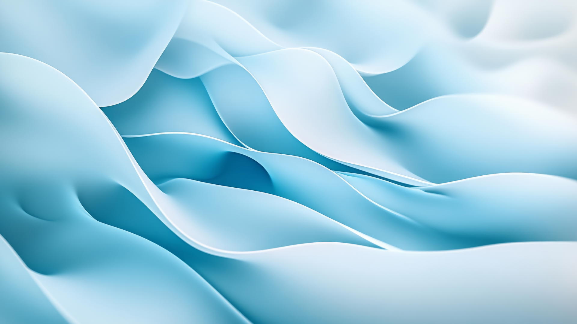 light blue wallpaper with abstract waves in various shades of blue