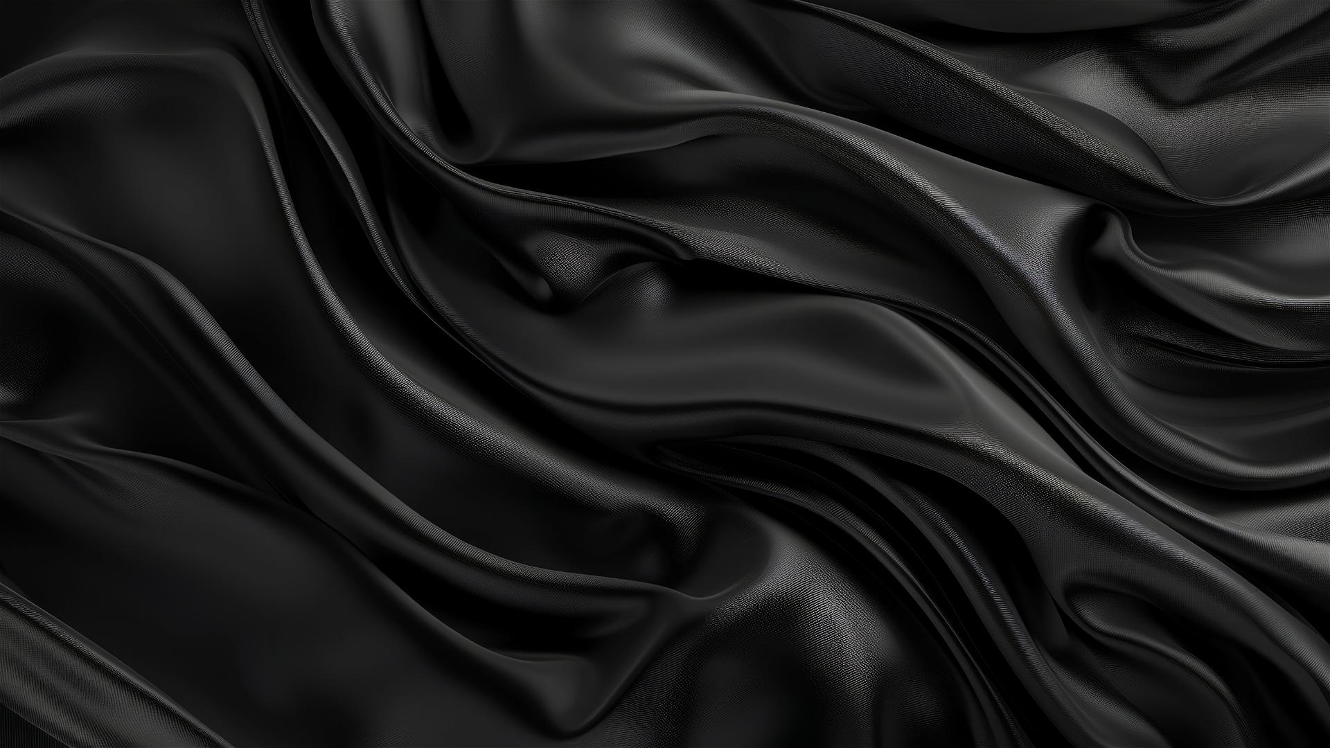 Black velvet flowing shapes on a minimalistic iPhone background