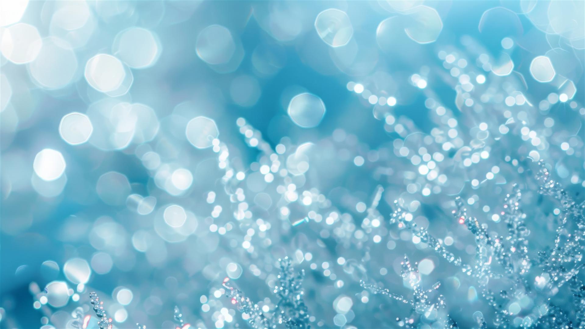 Bulletin background with very light blue hue and bokeh effect