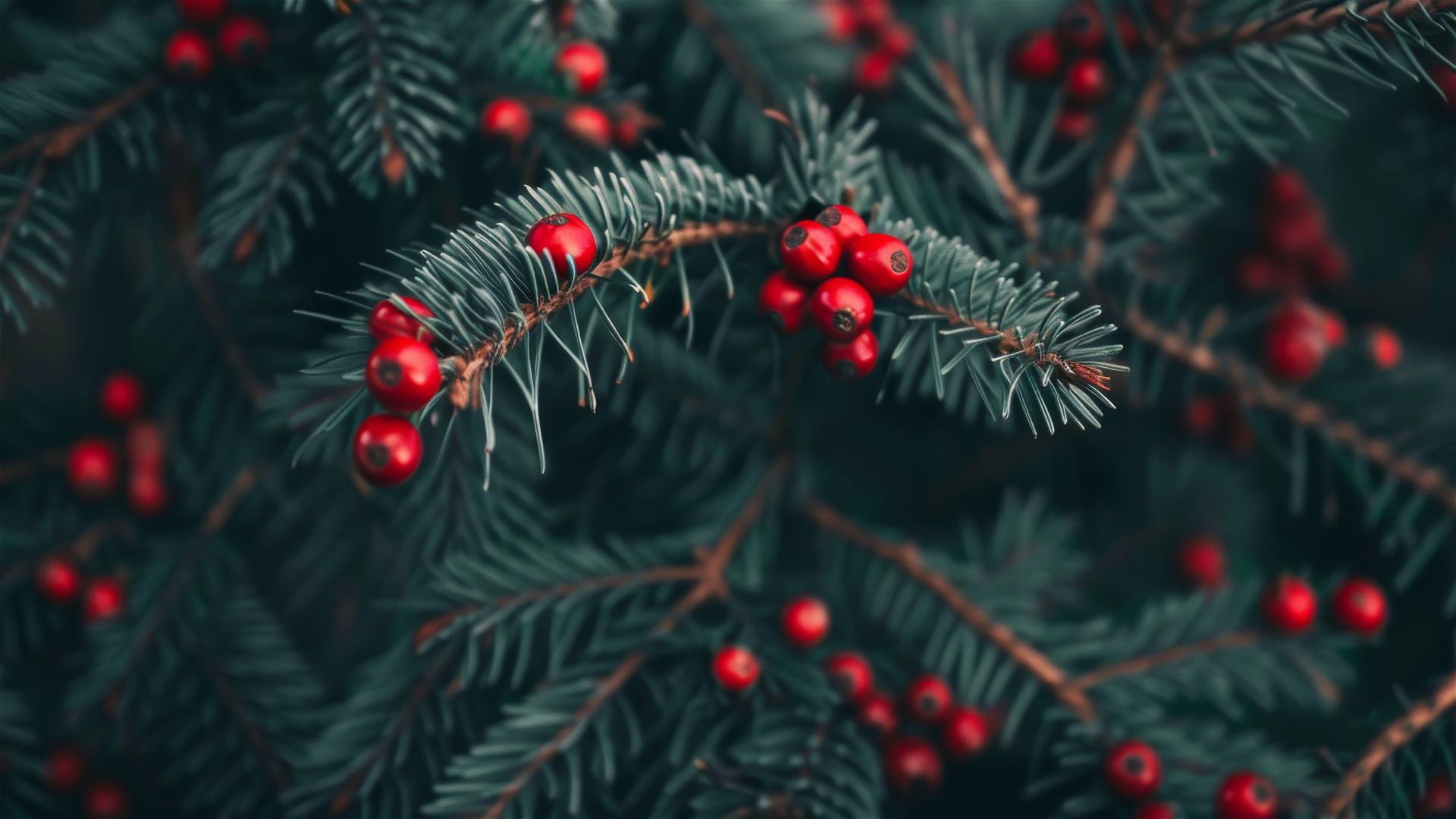 Festive Christmas aesthetic background in 4K