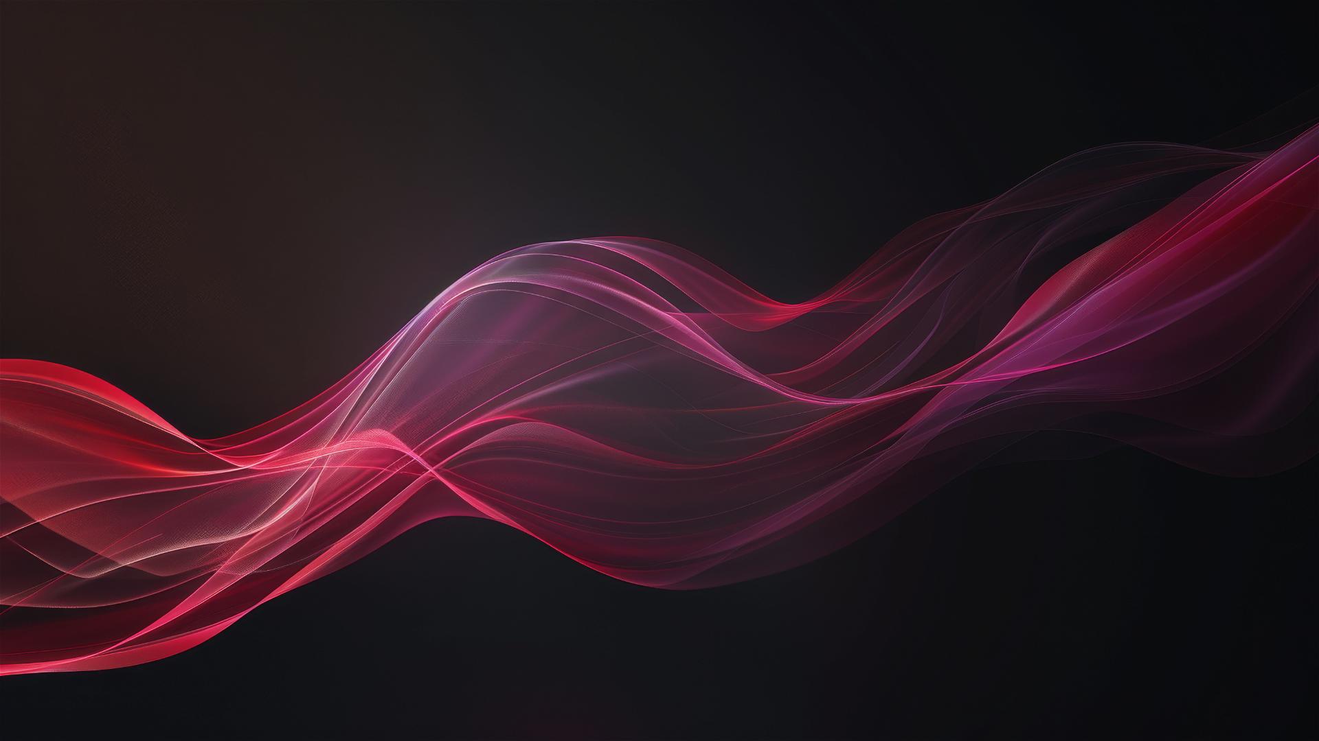 Elegant blackberry-colored flowing shapes on iPhone background