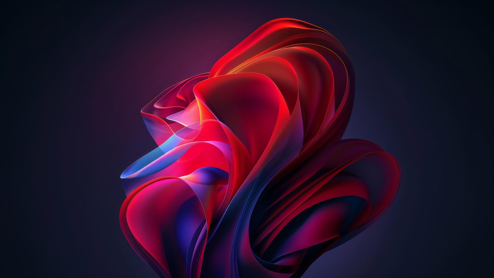 Dark flowing shapes on minimalist elegant background for iPhone