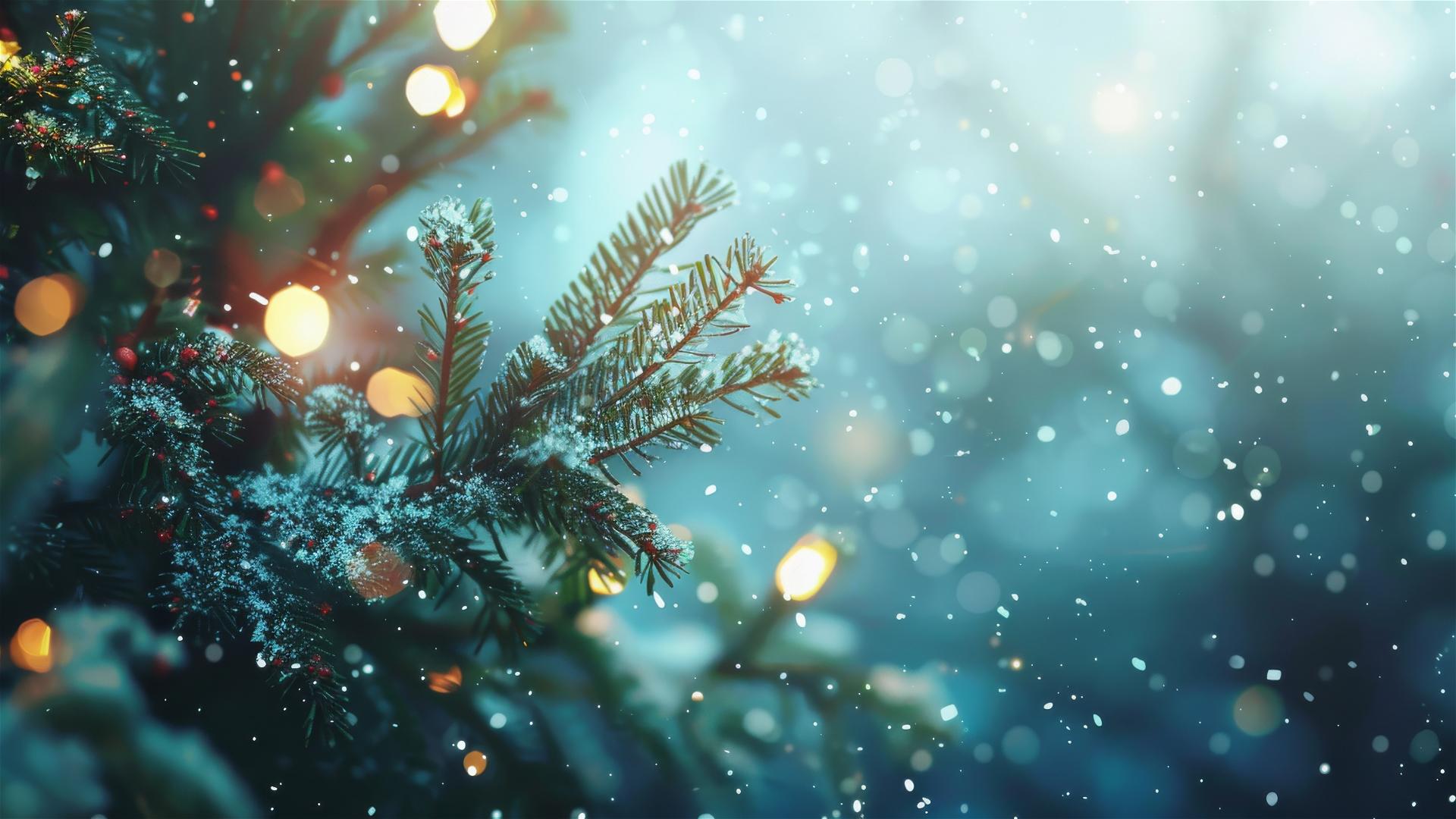Festive Christmas background in 4K resolution