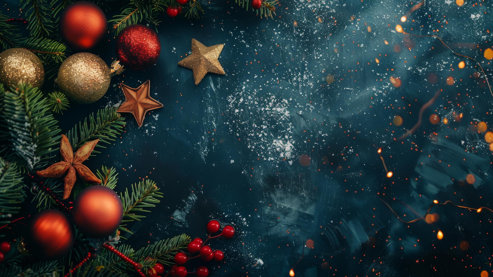 festive Christmas-themed background with holiday elements