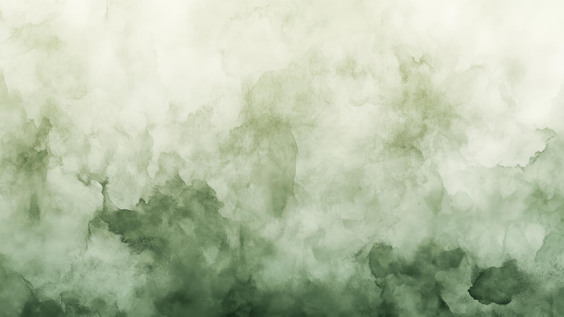 sage green wallpaper with dreamy watercolor wash and gentle gradients