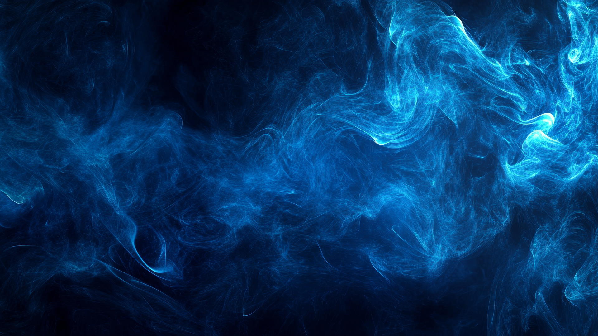 dark blue wallpaper with abstract smoke swirls on black background