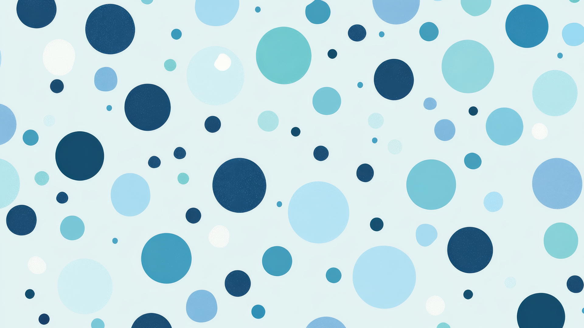blue wallpaper for kids with playful polka dots in various blue shades