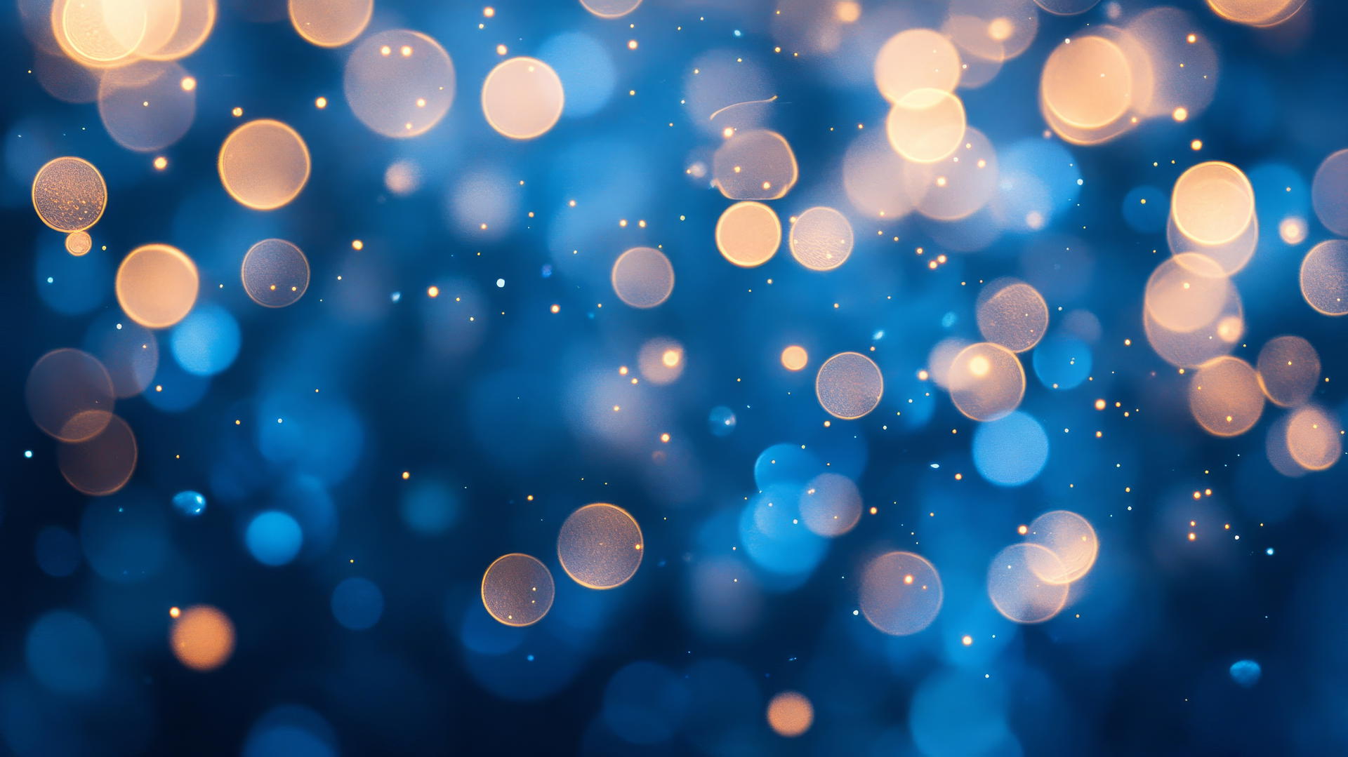 Aesthetic wallpaper blue with soft blue bokeh light effect.