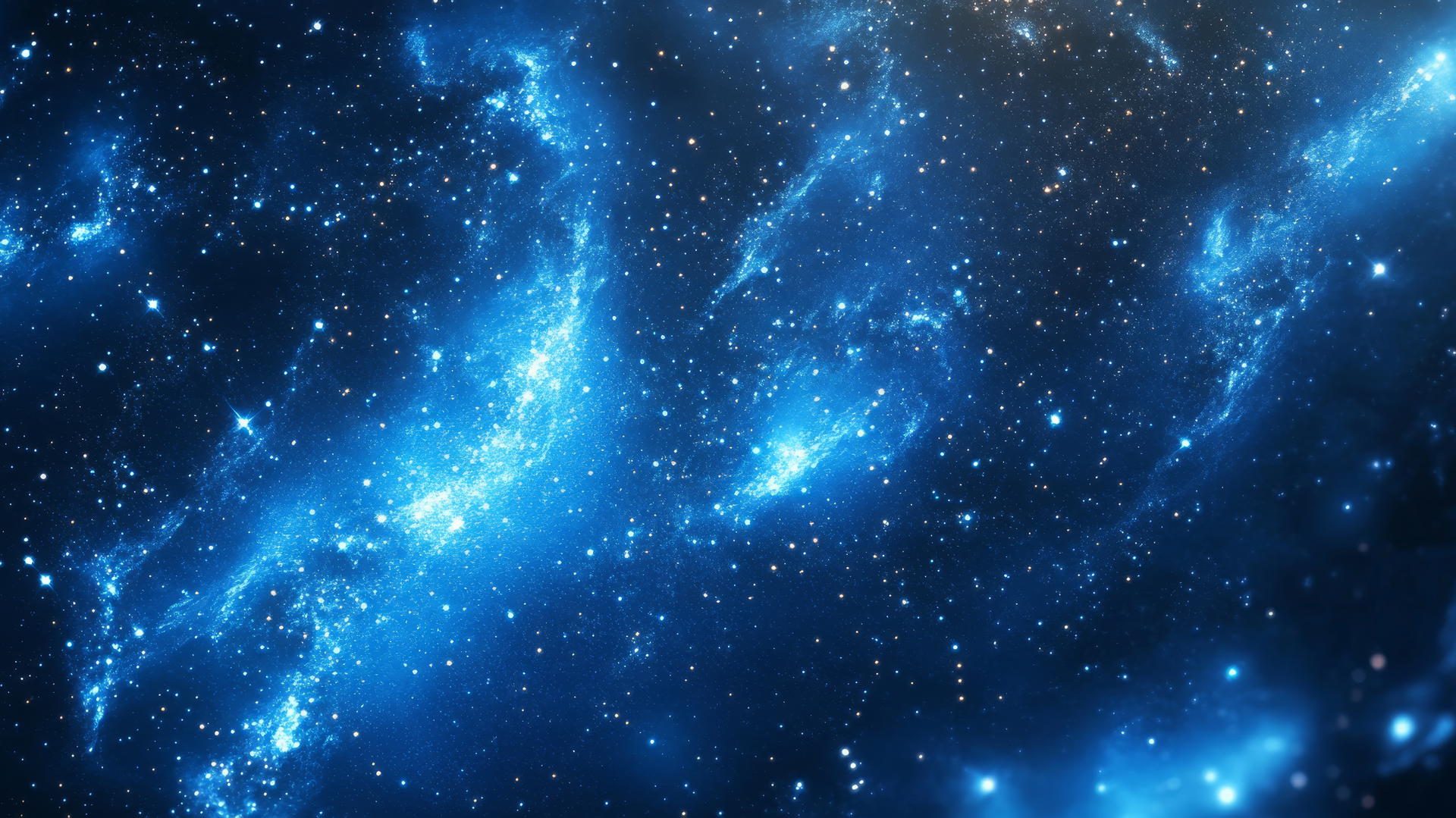 royal blue wallpaper with starry galaxy and twinkling stars