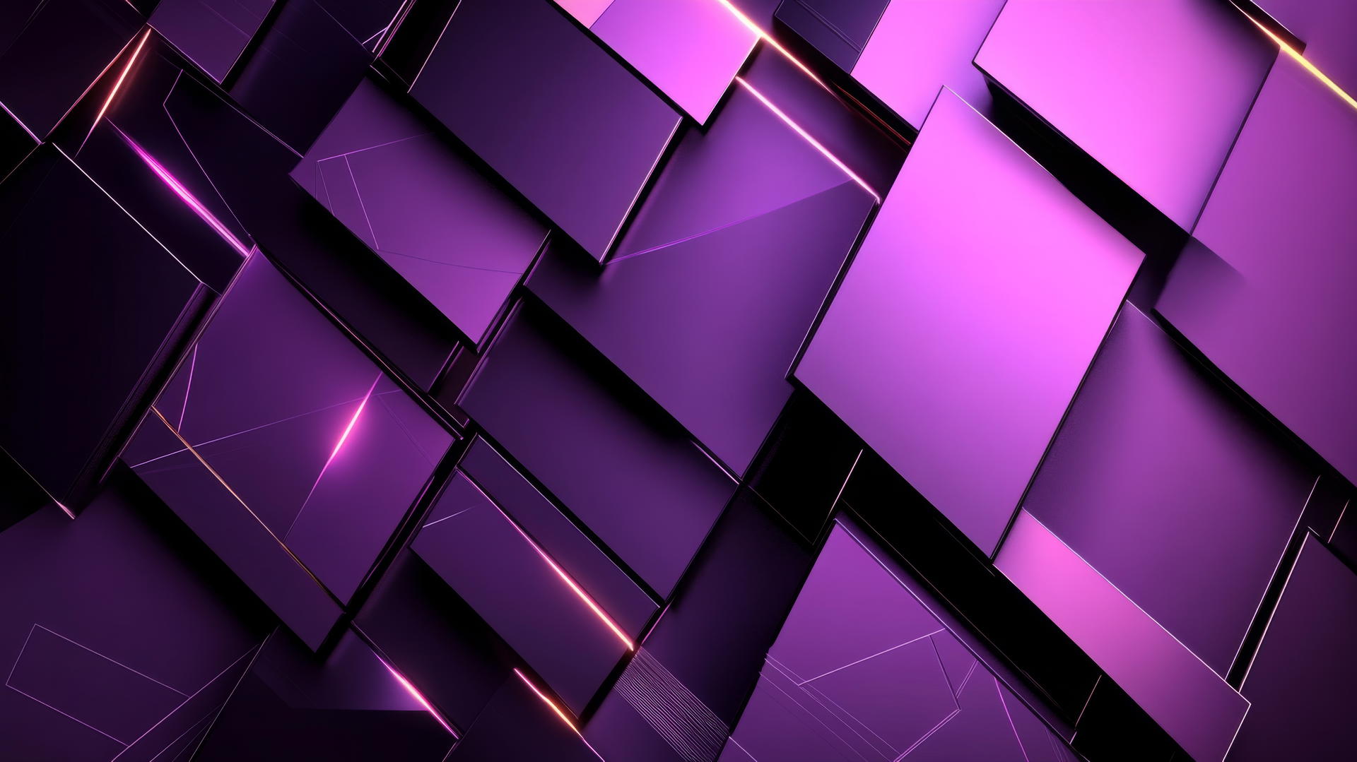 wallpaper purple 4k with geometric design, intricate patterns, glowing edges