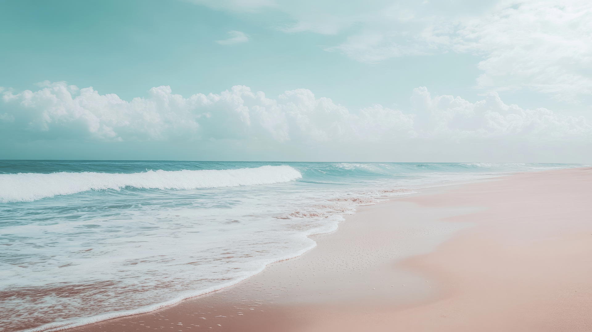 minimalist beach wallpaper aesthetic with smooth sand and gentle waves