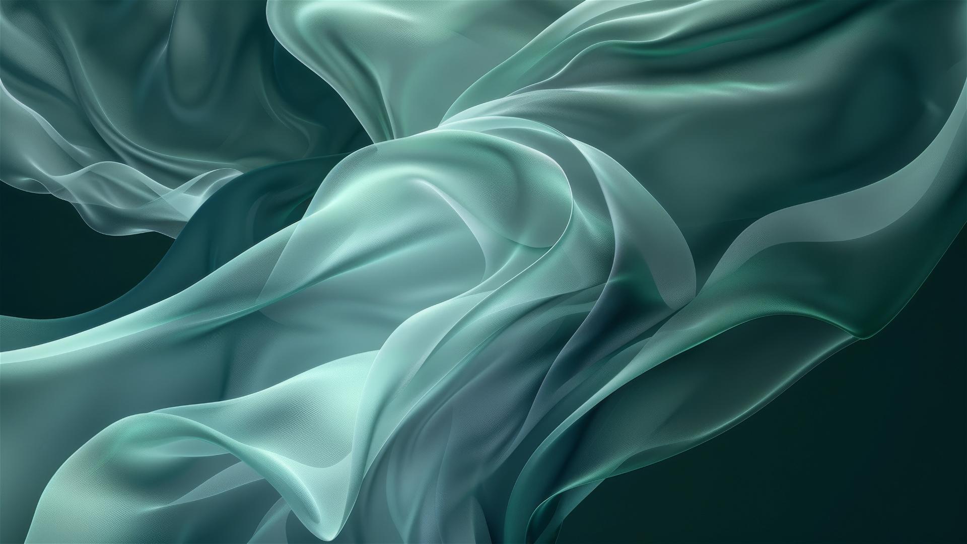 Dark jade colored shapes on iPhone background