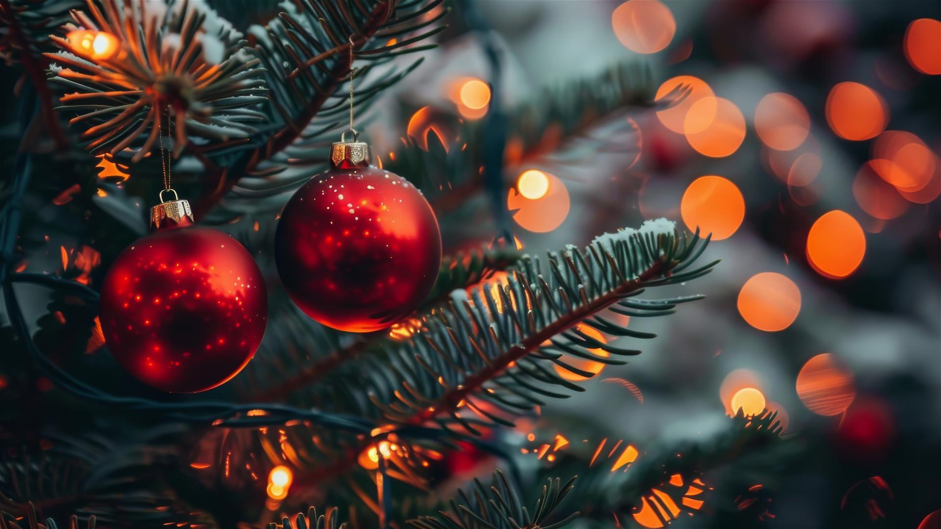 Aesthetic Christmas-themed background in 4K for iPhone.