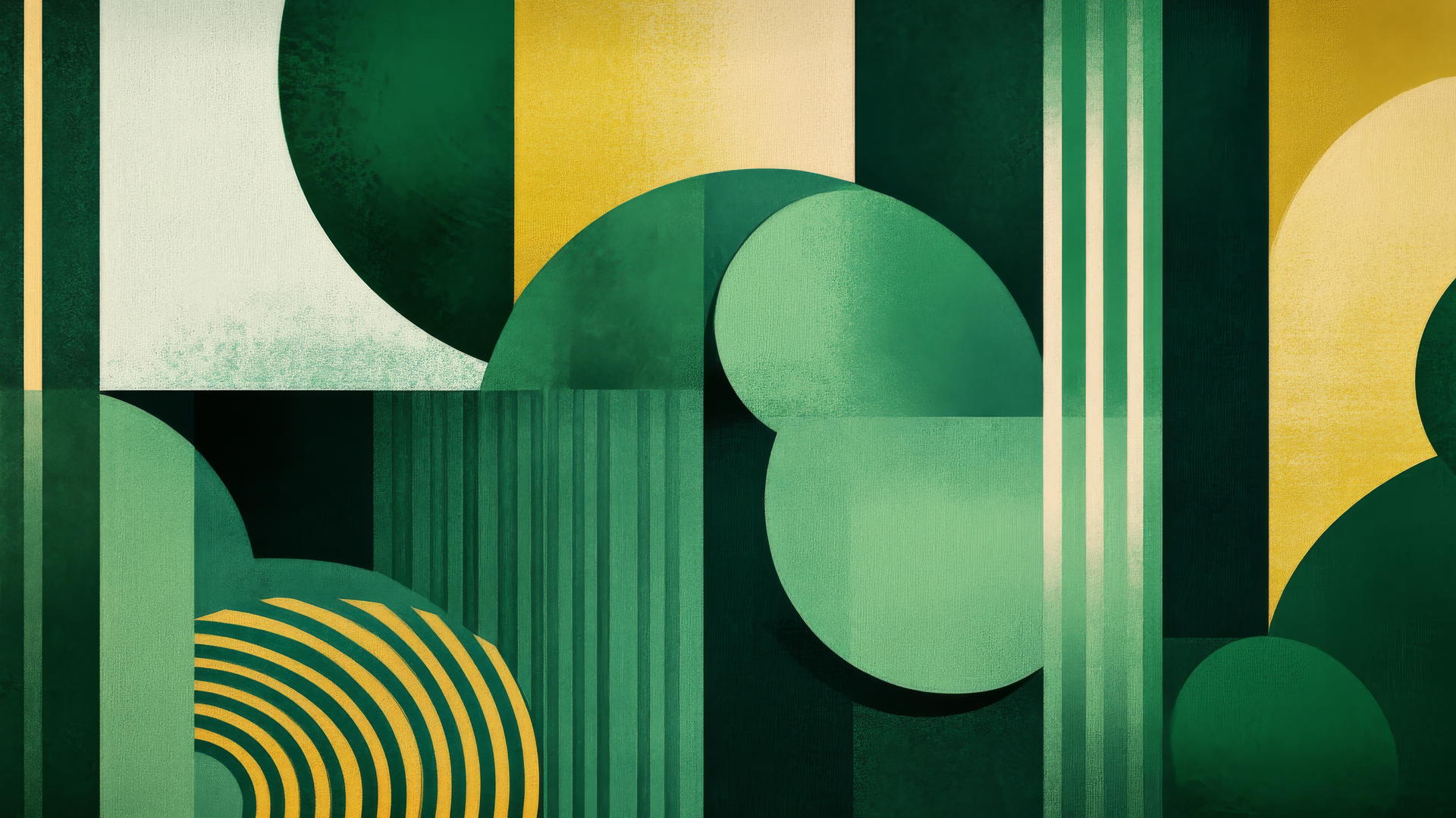green aesthetic wallpaper with bold, abstract shapes