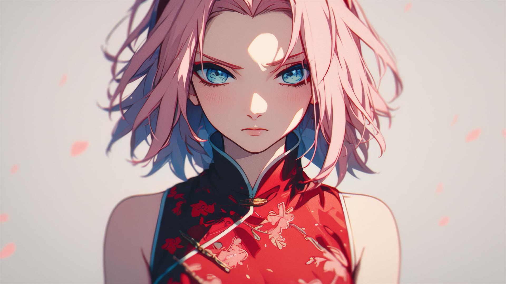 Illustration of Sakura Haruno from Naruto