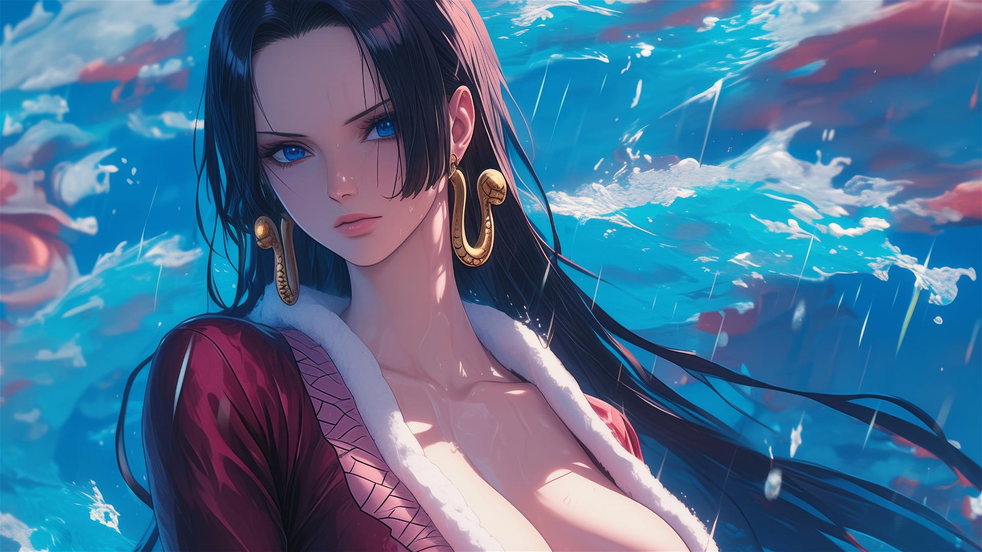 Boa Hancock from One Piece anime illustration