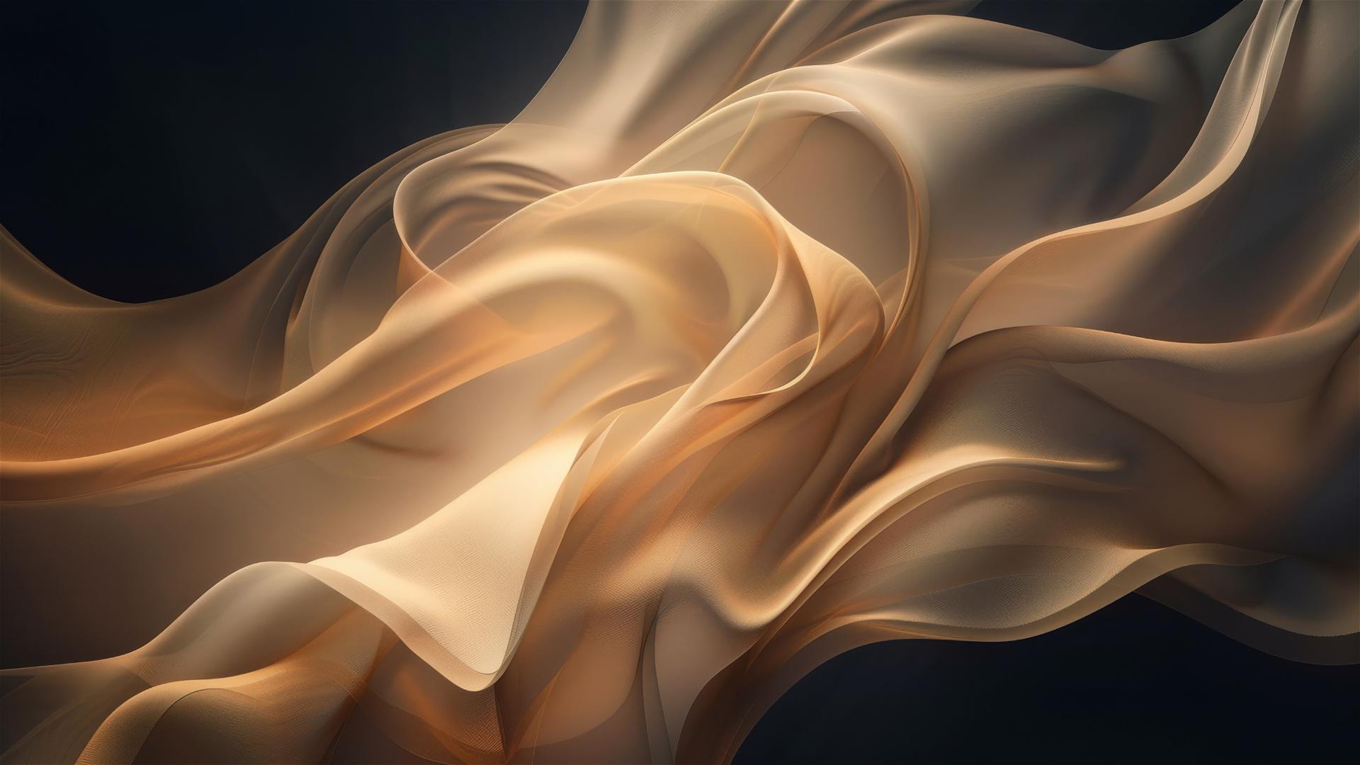 Dark ivory flowing shapes