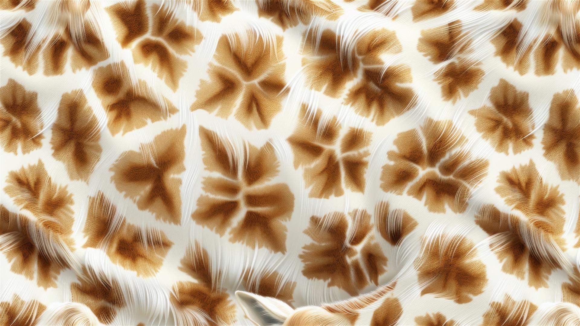 Seamless giraffe patch pattern in light colors for a unique visual texture.