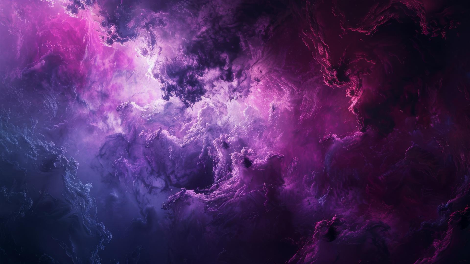 Vivid purple and pink hues on a dark background
