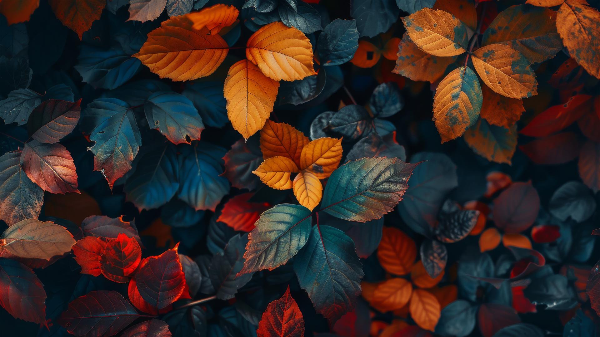 Aesthetic 4K autumn background with warm colors