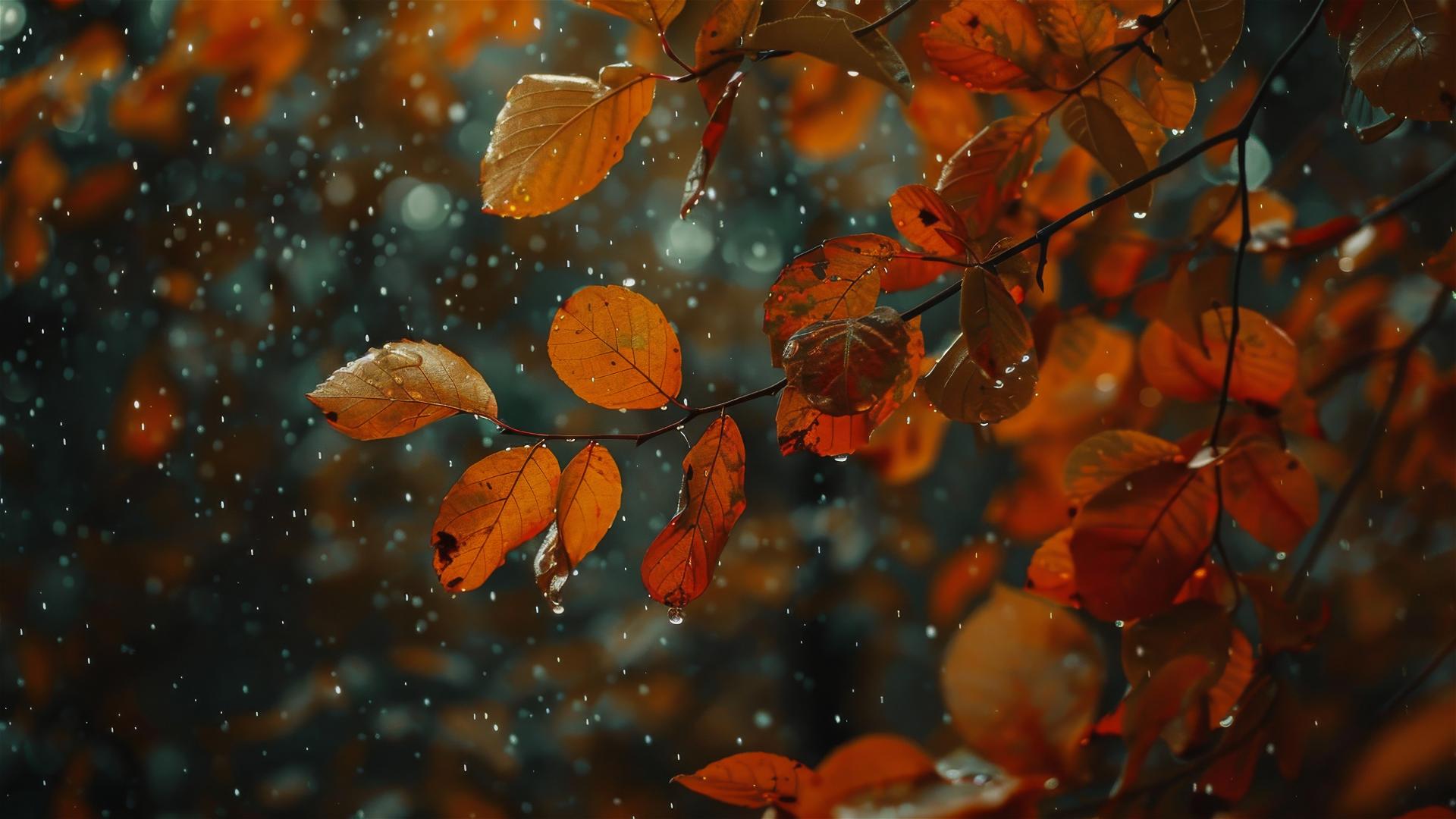 Aesthetic autumn background with fall colors