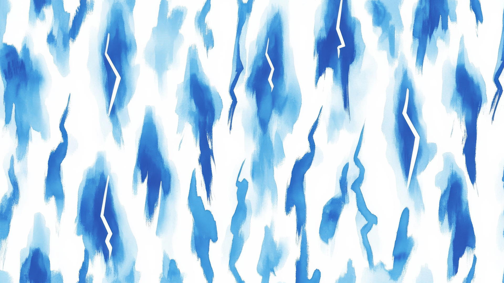 Preppy blue wallpaper with lightning bolts on white background