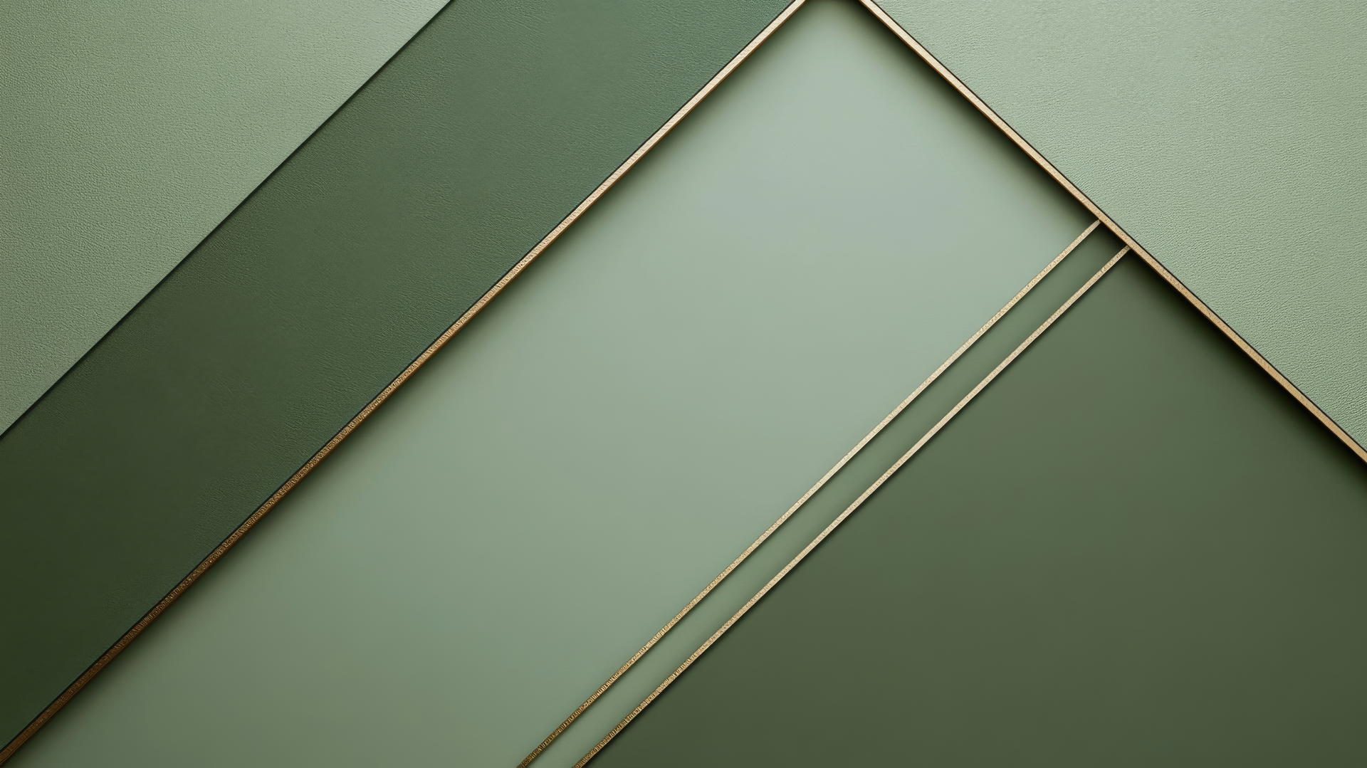 sage green aesthetic wallpaper with geometric shapes and gold accents