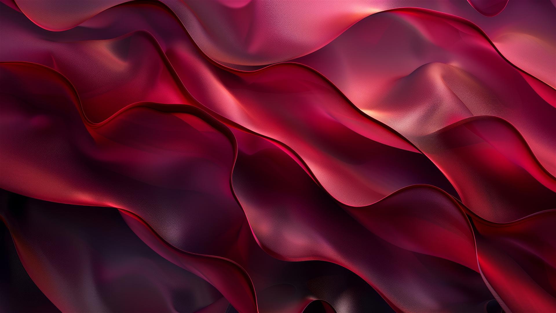Dark ruby colored minimalistic shapes flowing on iPhone background