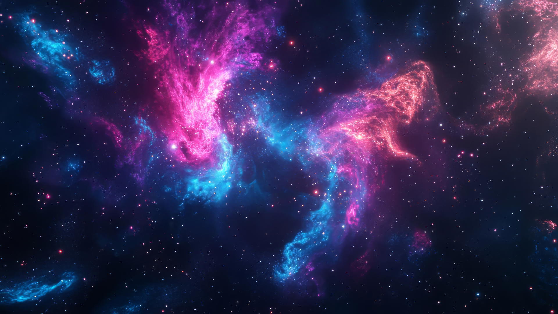 Y2K star wallpaper with neon colors and glitchy pixel effects